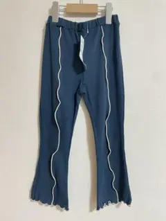 リブ　フリルパンツ　110cm