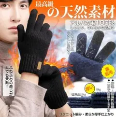 手袋 メンズ スマホ対応 防寒 手袋 裏起毛 グローブ 自転車 グレー