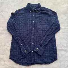 【美品】McGREGOR マックレガー チェックシャツ 紺 Mサイズのサムネイル