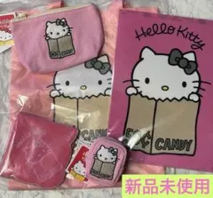【レア】ハローキティ展 大分 トートバッグ ポーチ ファイル ハンカチ 5点のサムネイル