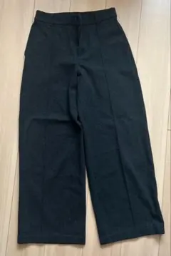 ブラッシュドジャージーワイドパンツ　ダークグレー　M UNIQLO