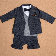 子供フォーマルスーツ 95cm グレー系 入園式 七五三 3セット