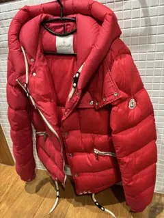 【美品】MONCLER ×エストネーション　フードレッドダウンジャケットサイズ２