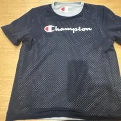 Champion ネイビー メッシュTシャツ