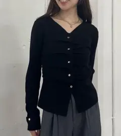 archives タックボタンニットプルオーバー