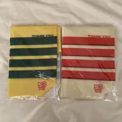 ストライプデザイン THANK YOU バッグ 2個セット