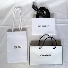 Dior Givenchy Chanel ショッピングバッグ3点セット