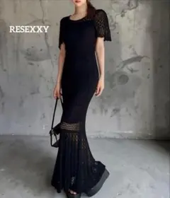 リゼクシー RESEXXYクロシェニットワンピース