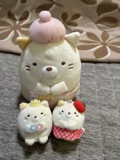 すみっこぐらし　ねこ　ぬいぐるみ3点