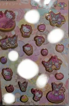 サンリオ キャンディシール ストーン付き ドーナツ キティ マイメロ クロミ