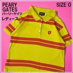 PEARLY GATES パーリーゲイツ 半袖 ポロシャツ 0 ゴルフ ボーダー