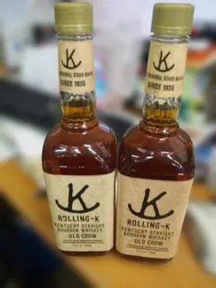 未開栓　古酒　OLD CROW ROLLING-K バーボンウイスキー　2本 オールドクロウ ローリングK 1990年代 - メルカリ