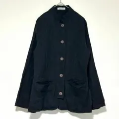 n0648【ピープルツリー】オーガニックコットン100% ジャケット　ブラック