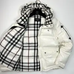 美品✨ BURBBRY BLACK LABEL ダウンジャケット ホワイト
