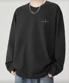 【新品】ブラック 長袖 Tシャツ Ｍ