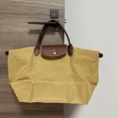 LONGCHAMP イエロートートバッグ マスタード色 ル・プリアージュ