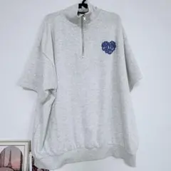 INGNI ハーフジップ ハート ロゴ サガラハートチュニック 半袖 スウェット