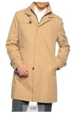 【美品】キルティングライナーシングルトレンチコート
