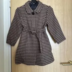 YUKI TORII チェック柄ウールコート 120A