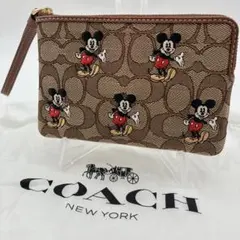 未使用級✨COACH Disney ミッキーマウス シグネチャー ポーチのサムネイル