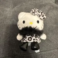 ハローキティ ヒョウ柄ドレス ぬいぐるみ