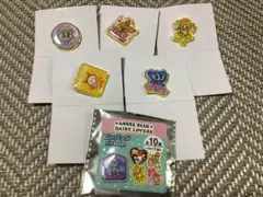 セリア　エンジェルブルー　ピンバッジ　5点セット