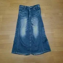 デニムロングキュロット　変形おしゃれ♡