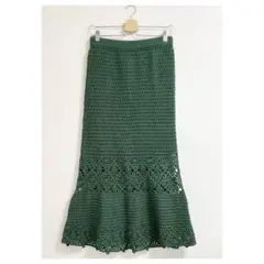 a24_Plage 美品♪Crochet スカート 36 クロシェ 編みのサムネイル