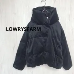 LOWRYSFARM 黒ダウンジャケット　ベロア　ブルゾン　A-5