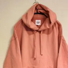 GAP パーカー フーディー ピンク 無地 シンプル スウェット レディース