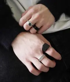 antique andico ヴィンテージライク メンズ セットリング