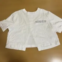 CALVIN KLEIN クロップドTシャツ ホワイト