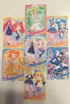 ひみつのアイプリ弾5弾7枚セット ビビ＆アイリ＆タマキ＆じゅりあ＆サクラ＆リンリ