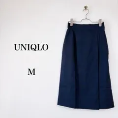 UNIQLO（M）ナロースカート　ハイウエスト　チェック　美シルエット　細見え