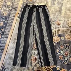 ストライプ ワイドパンツ
