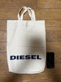 DIESELディーゼル トートバッグ コットン100%バッグ 生成色（非売品？）