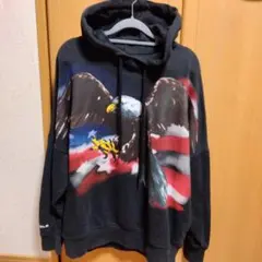 Palm Angels パームエンジェルス イーグル 星条旗 プリント パーカーのサムネイル