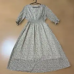 Ray Cassin 花柄 長袖マキシワンピース