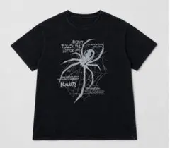 NULLITY クモ柄 グラフィック Tシャツ ブラック