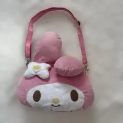 希少　マイメロディ　ぬいぐるみ　フェイス　ポシェット　バッグ