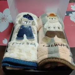 ♥️犬とクマの刺繍タオルセット
