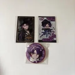 渡会雲雀 elegant mode 箔押し チェキ風カード　缶バッジ