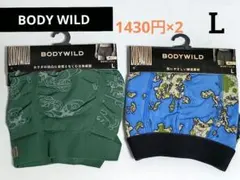 新品⭐L⭐BODY WILD ボクサーパンツ 2枚セット
