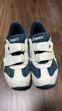 新品★ファミリア アシックス スニーカー 17cm チェック 青　未使用 2025年最新】アシックスファミリアの人気アイテム - メルカリ
