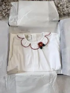 GUCCI グッチ キッズイチゴ 長袖ブラウス 18-24M 箱・ショップカード