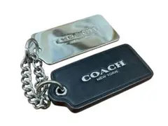 ⭕️チャーム COACH コーチ キーホルダ ブラック シルバーカラー NY
