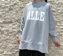 新品CLOCHEクロシェ裏起毛シンプルロゴスウェット（452-85719）