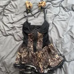 レオパード柄フレアドレス　コスチューム