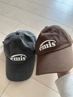 emis キャップ　グレー　ブラウンのサムネイル