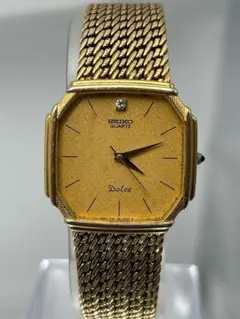 新品電池/稼働　SEIKO Dolce スクエア　ビンテージ　希少　メンズ